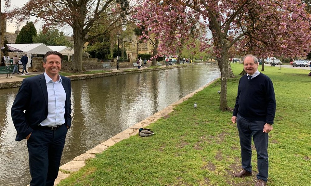 Sir Geoffrey Clifton-Brown with Tourism Minister Nigel Huddleston MP