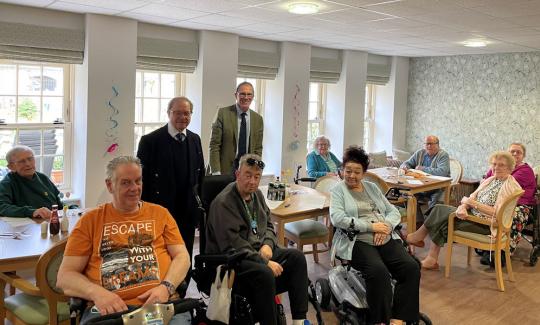 Sir Geoffrey Clifton-Brown MP visits Mulberry Court in Cirencester