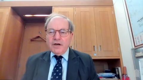 Sir Geoffrey Clifton-Brown MP speaking in a Westminster Hall debate via video link