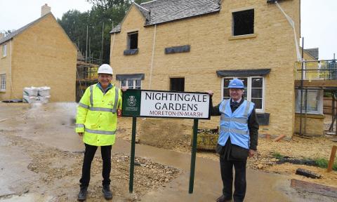 Sir Geoffrey Clifton-Brown visits Nightingale Gardens development