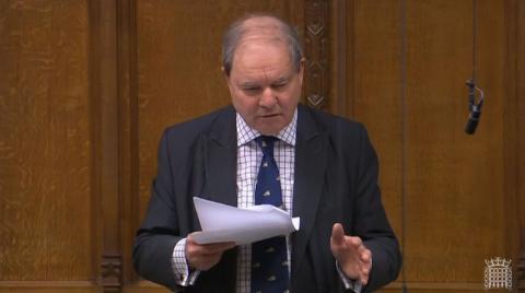 Sir Geoffrey Clifton-Brown MP speaking in the House of Commons