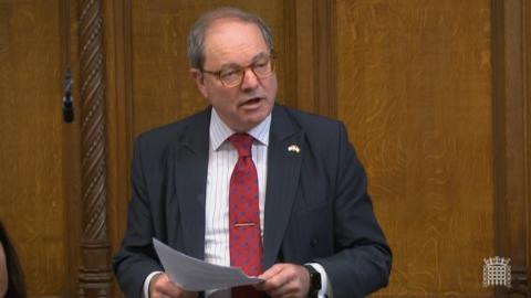 Sir Geoffrey Clifton-Brown MP speaking in the House of Commons