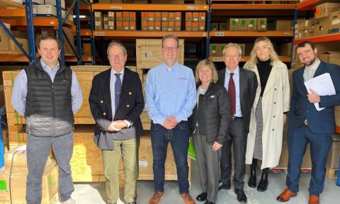 Sir Geoffrey Clifton-Brown MP visits Inverter Drive Supermarket
