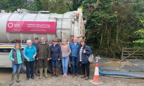 Sir Geoffrey Clifton-Brown visits Meysey Hampton