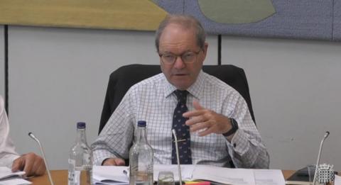Sir Geoffrey Clifton-Brown MP chairs a meeting of the Public Accounts Committee