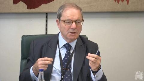 Sir Geoffrey Clifton-Brown chairs a Public Accounts Committee meeting