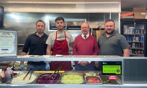 Sir Geoffrey Clifton-Brown Osman's kebab van in Bourton-on-the-Water